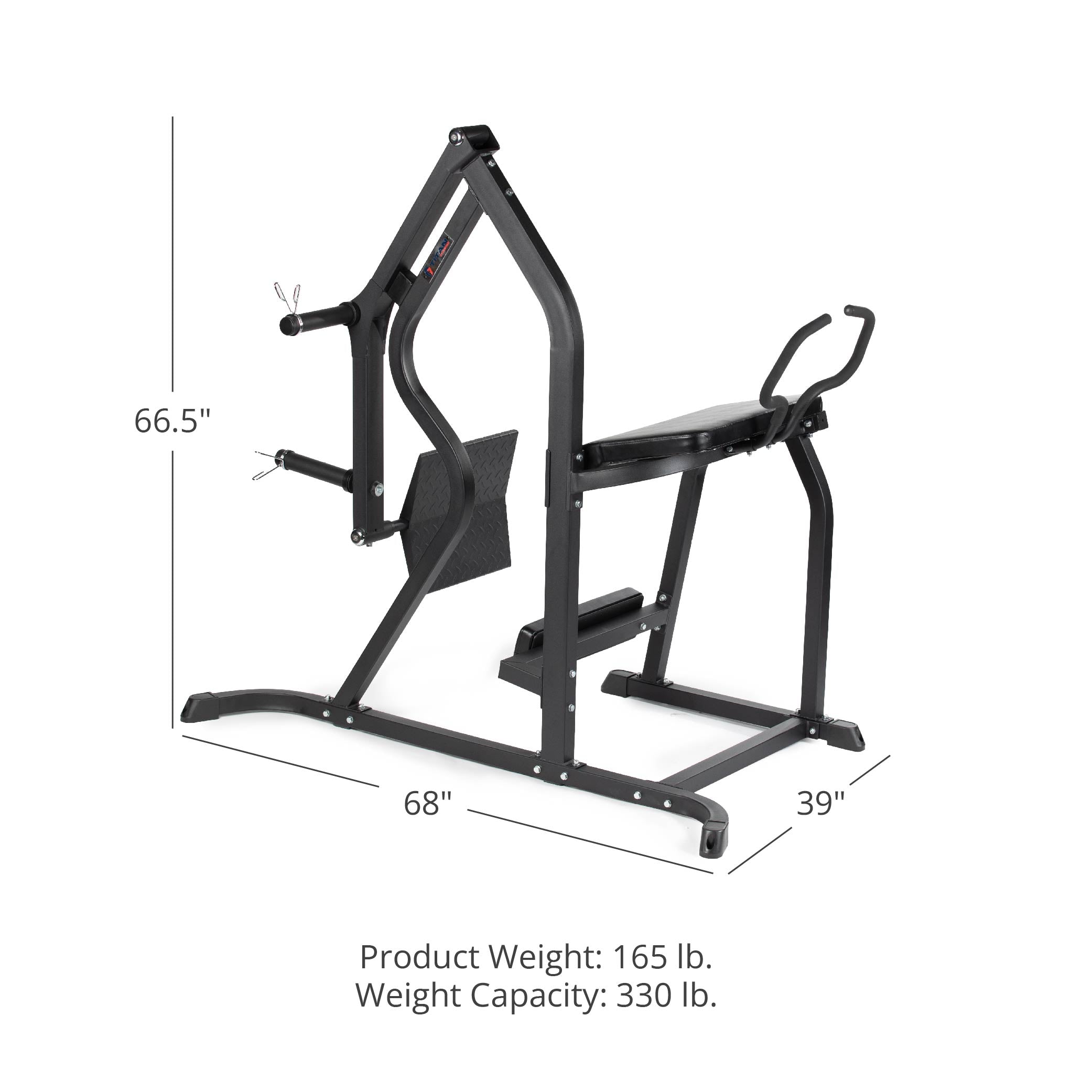 Plate-Loaded Kickback Glute Machine