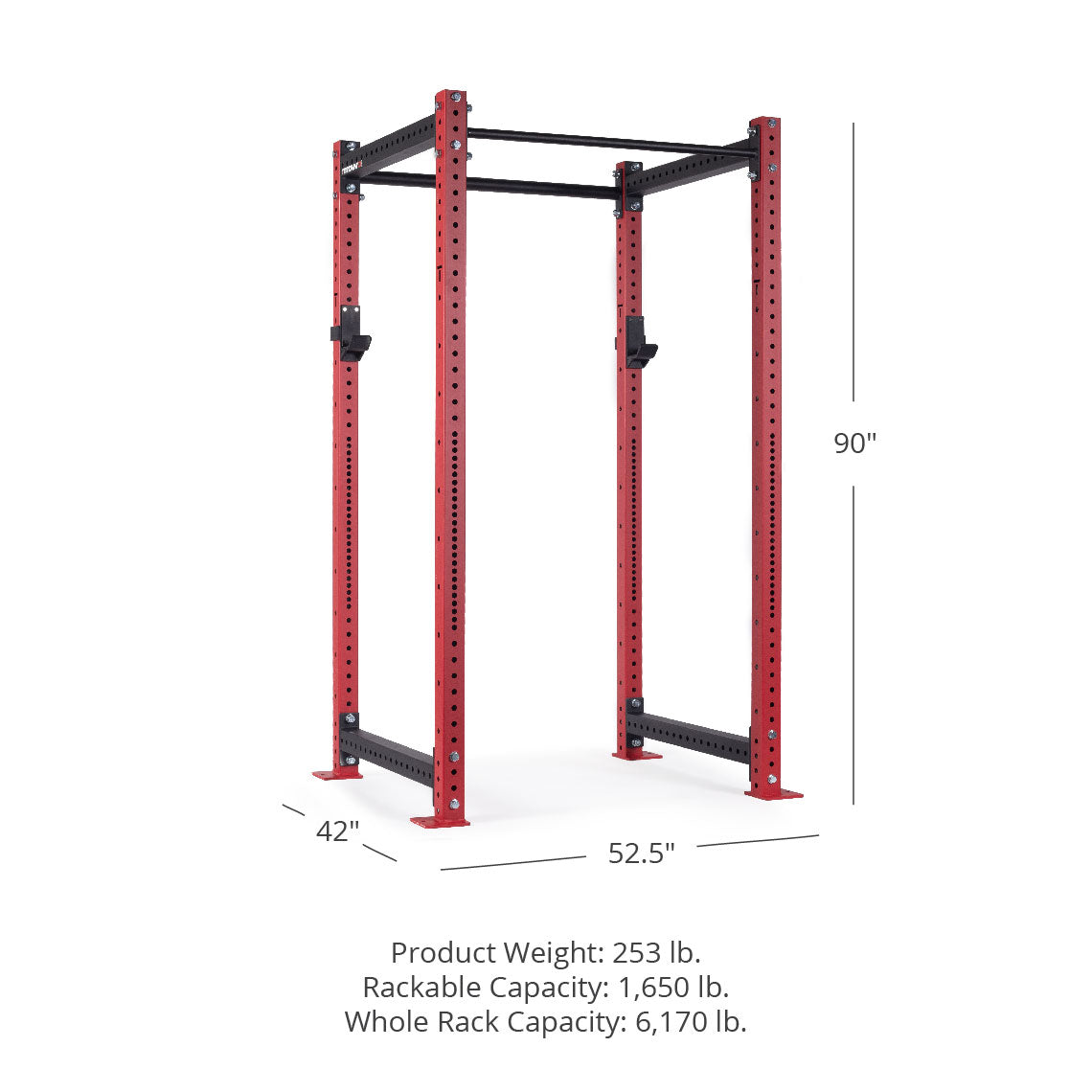 X-3 Series Bolt Down Power Rack 90" 36"