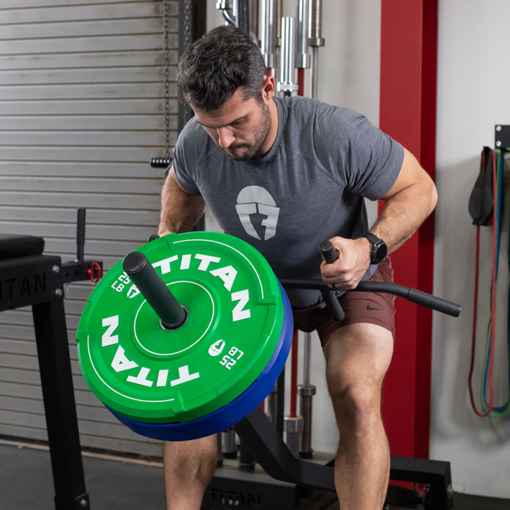 Plate-Loaded Standing T-Bar Row Machine