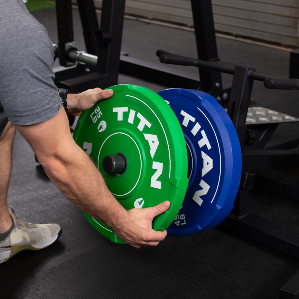 Plate-Loaded Standing T-Bar Row Machine