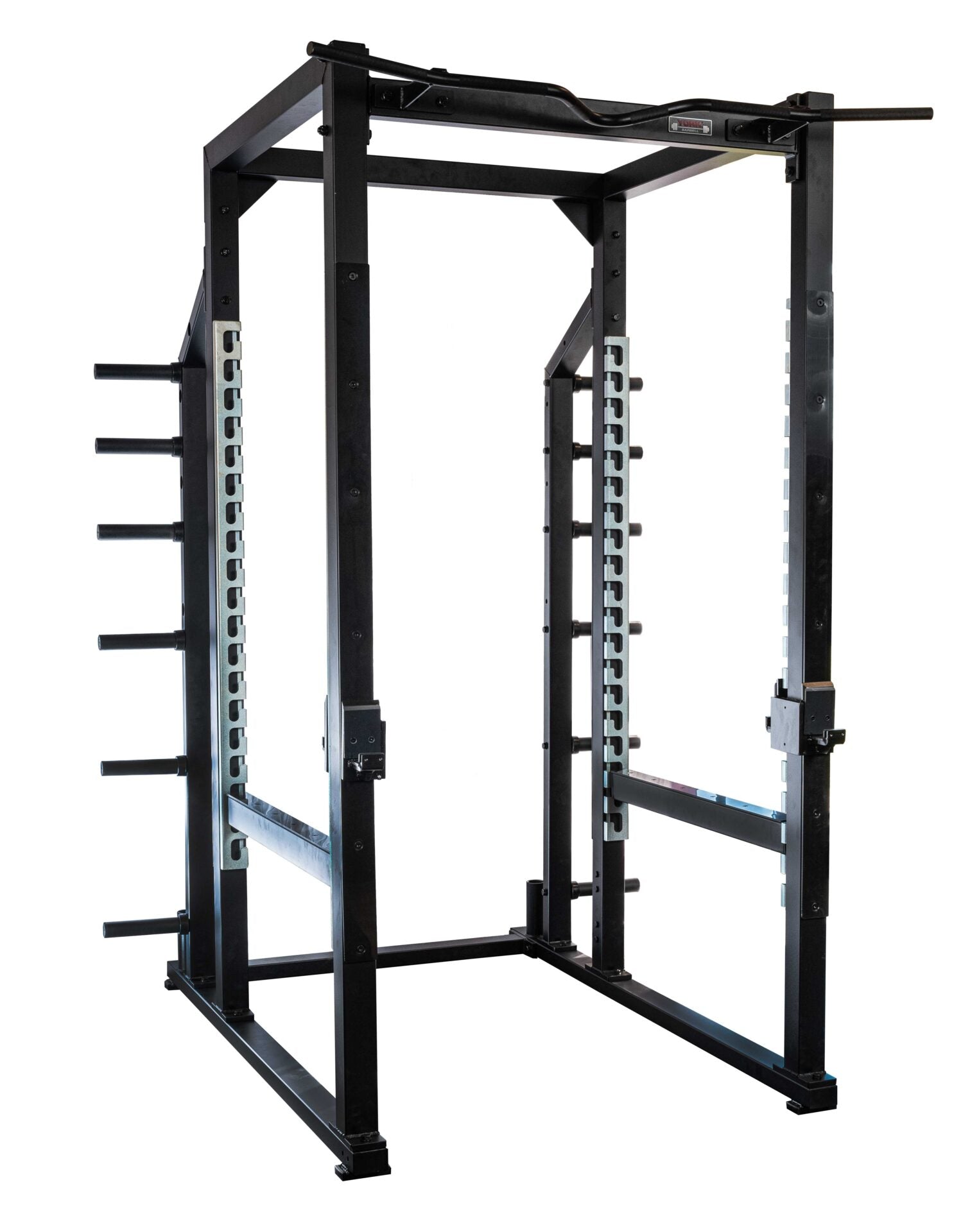 York Barbell STS Power Rack with Hook Plates Silver