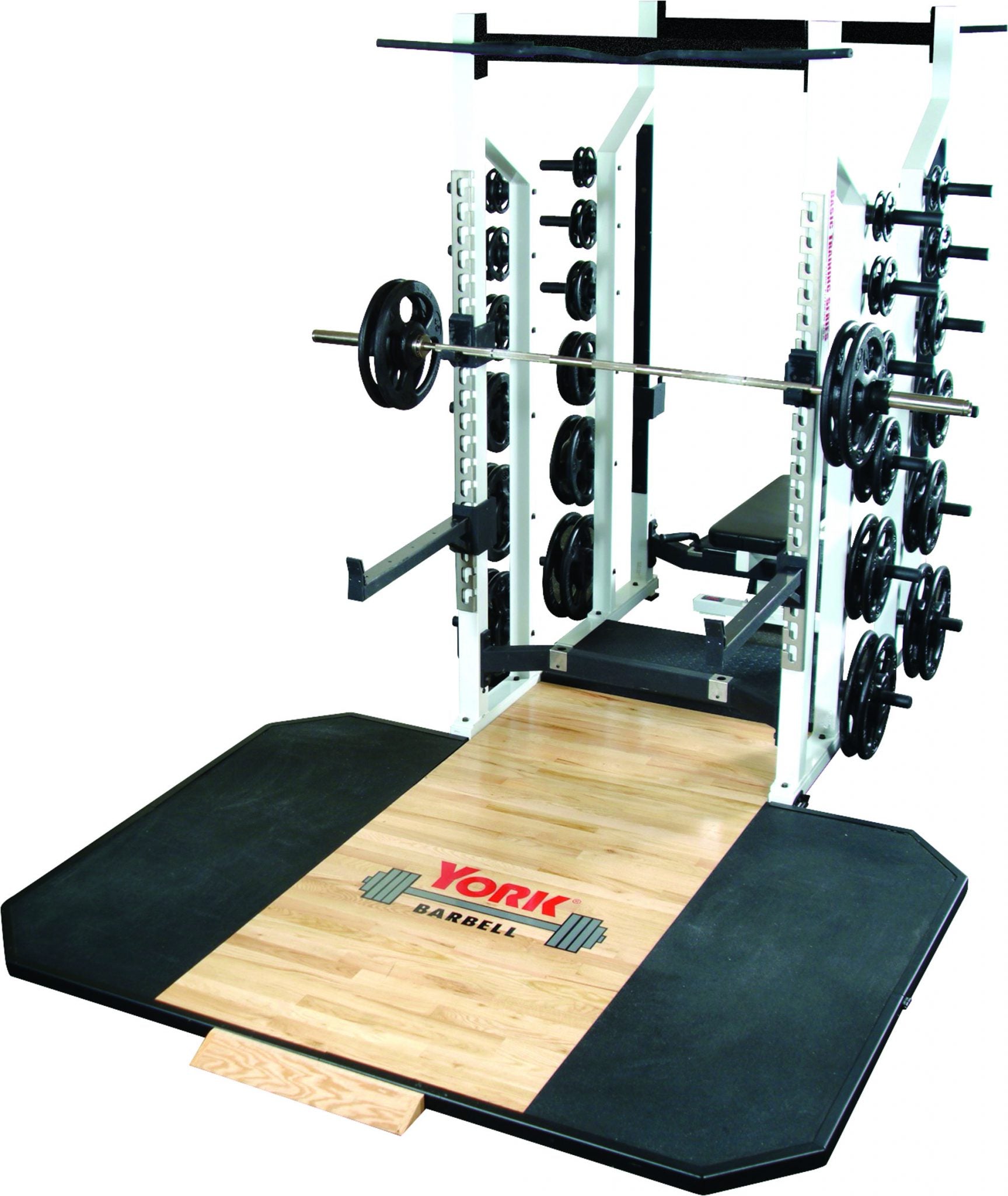 York Barbell STS Double Half Rack Silver