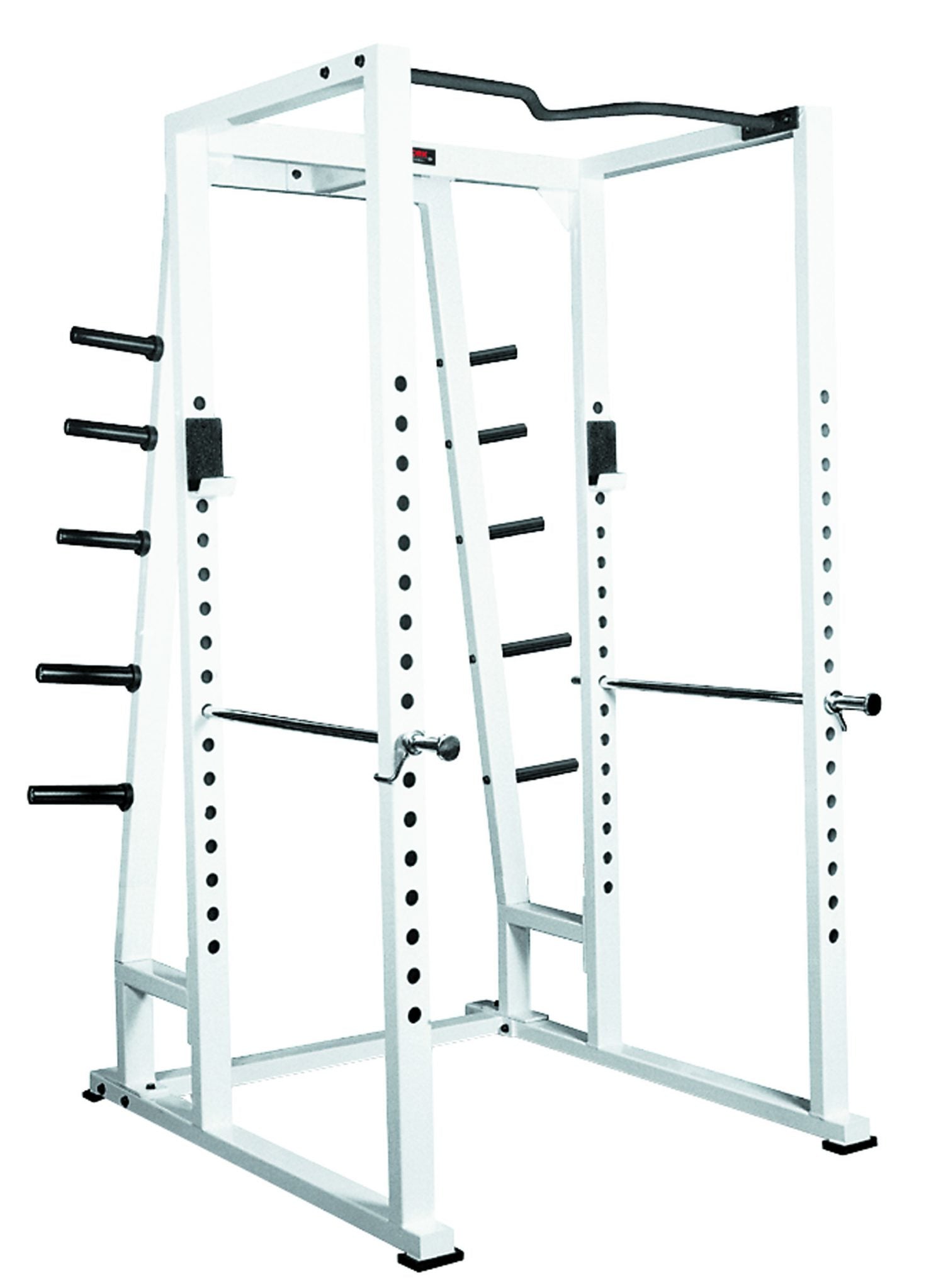 York Barbell STS Power Rack with Weight Storage Silver