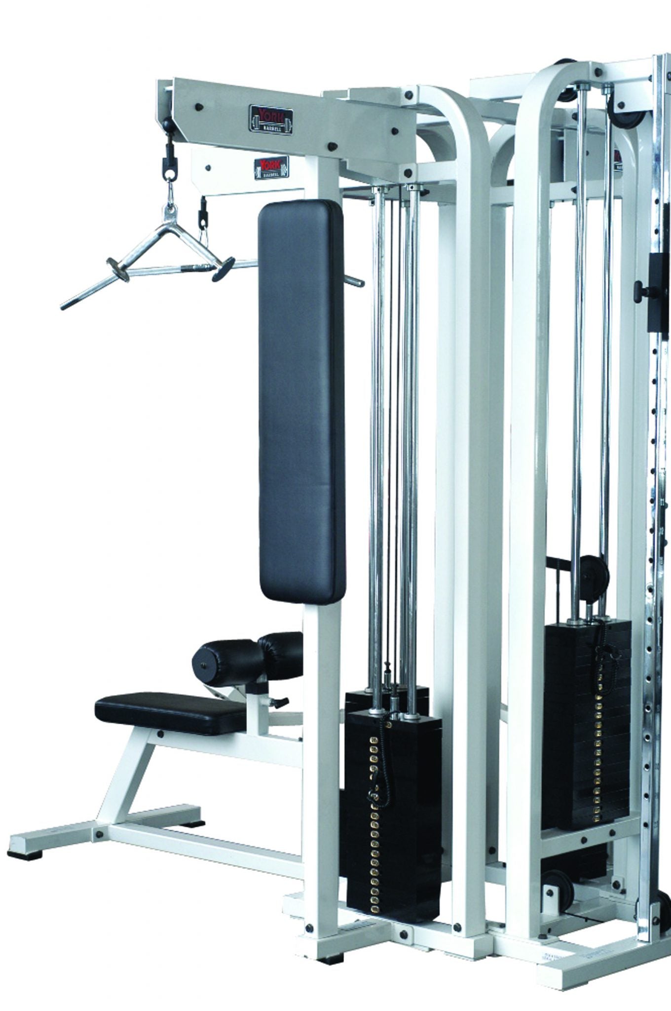 York Barbell STS Tricep Station Silver 200 lb weight stack