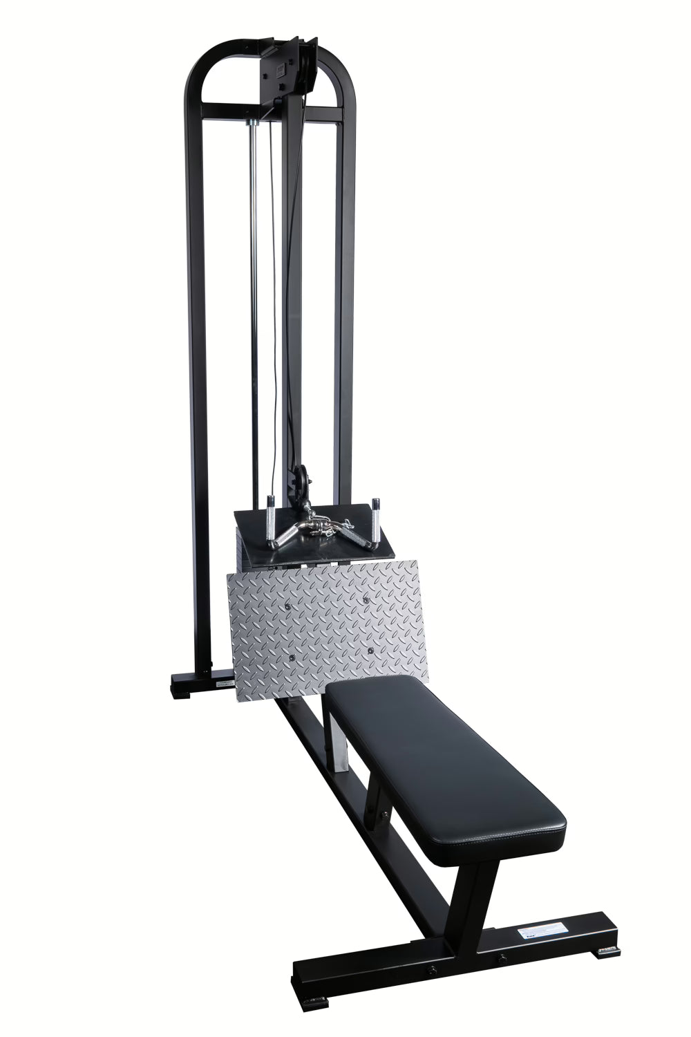 York Barbell STS Low Seated Row Machine Black 300 lb weight stack