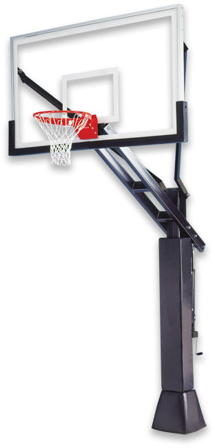 Ironclad Full Court In Ground Basketball Goal - 42" x 72" Tempered Glass