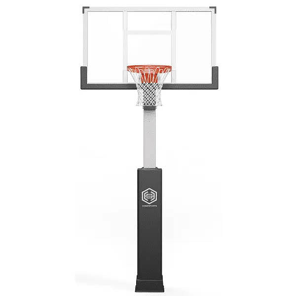 Dominator 60" Glass Backboard Adjustable Basketball Hoop