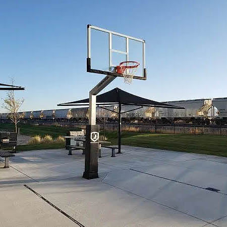 Dominator 72" Glass Backboard Adjustable Basketball Hoop