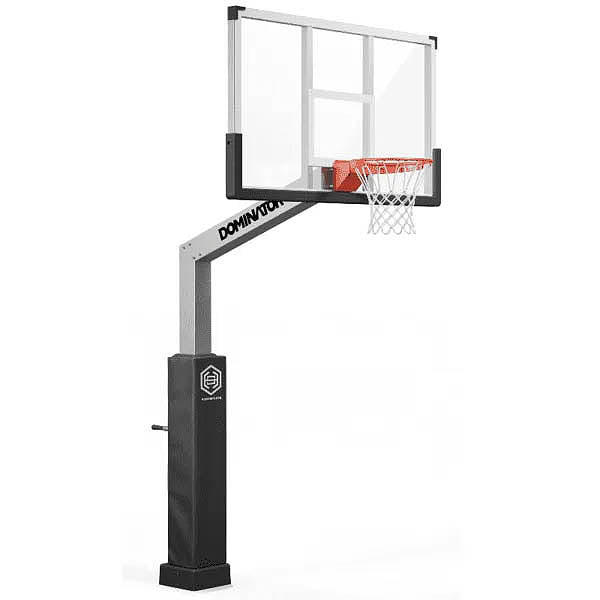 Dominator 72" Glass Backboard Adjustable Basketball Hoop