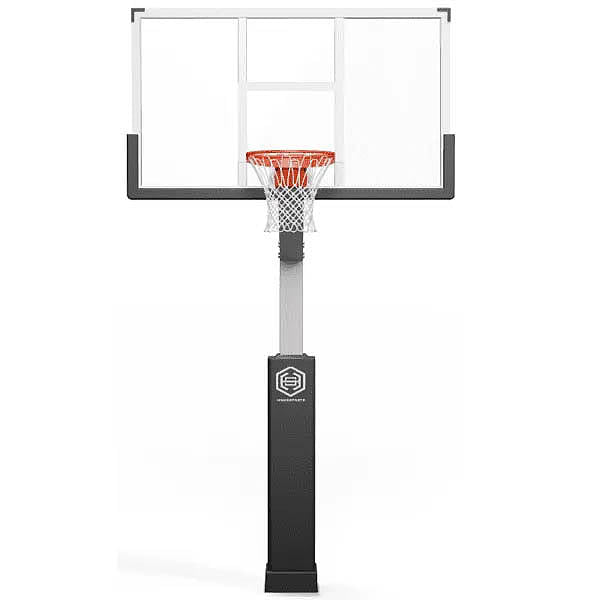 Dominator 72" Glass Backboard Adjustable Basketball Hoop